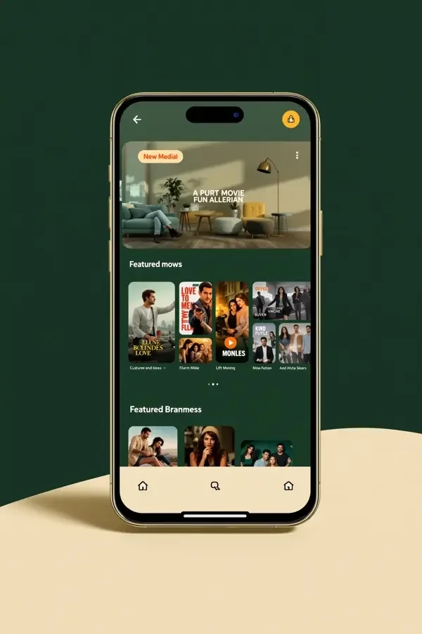 喝茶影院 APP 界面展示