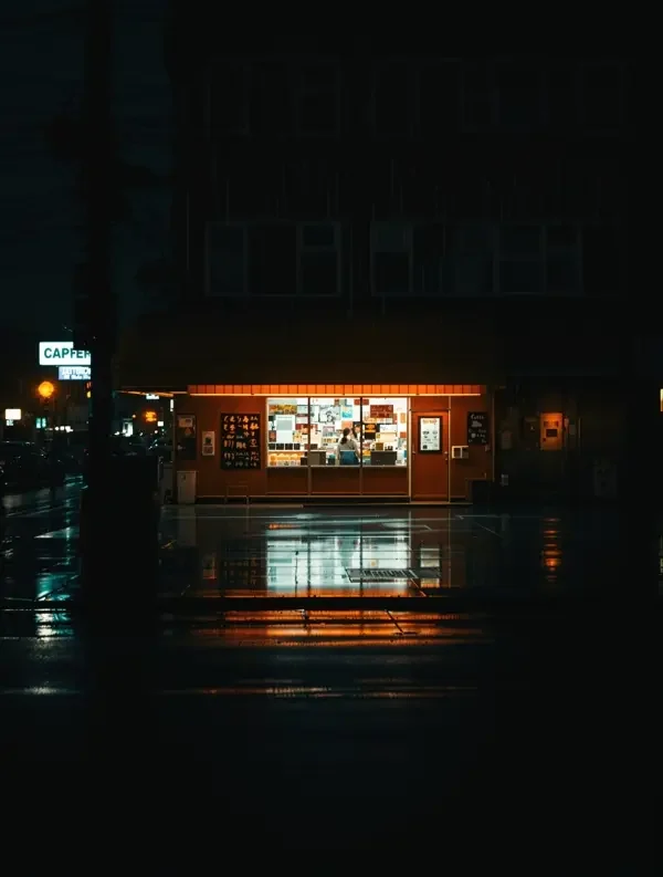 雨夜便利店 - 喝茶影院巨幕影厅 雨夜便利店 影片封面